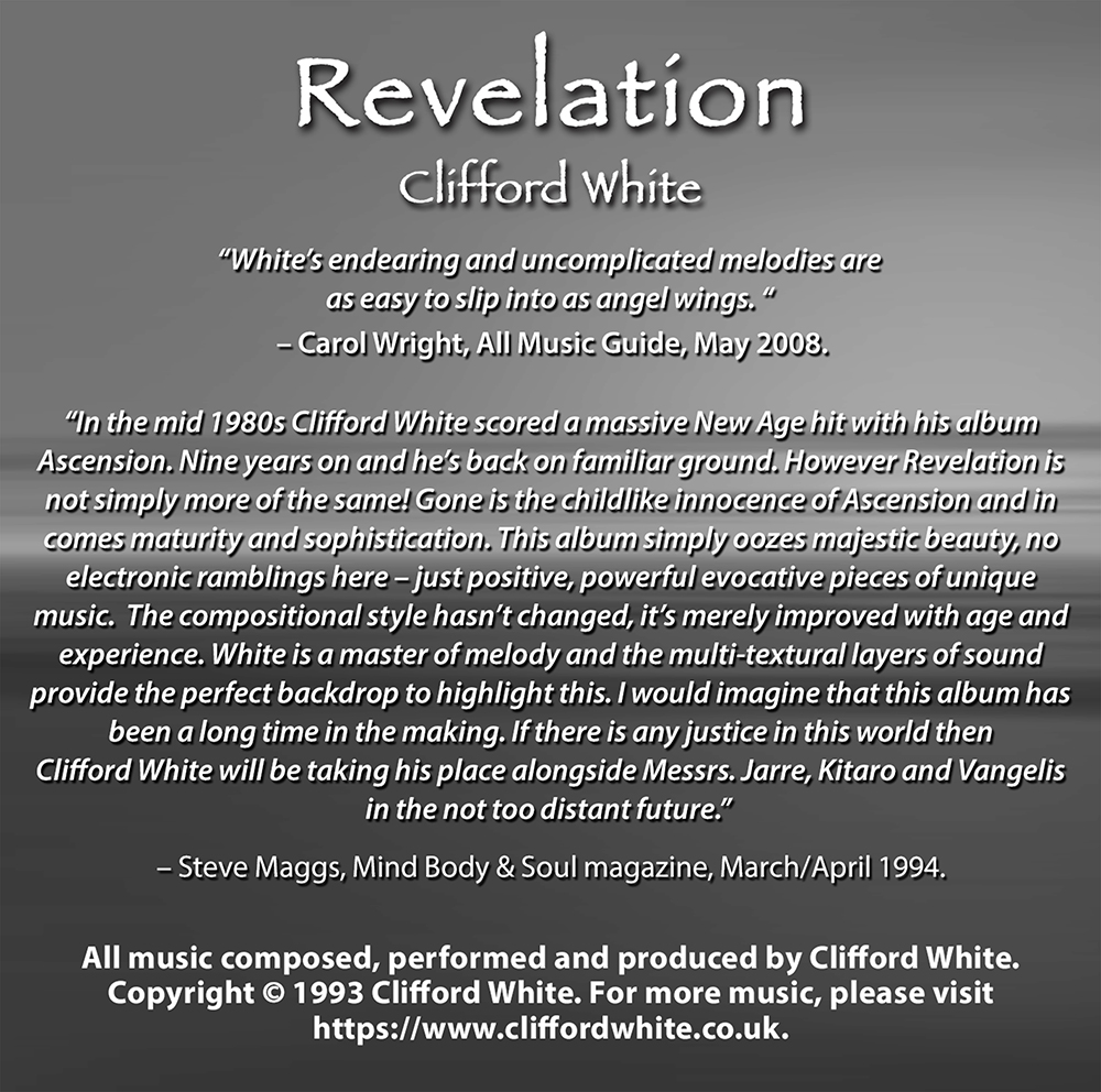 Revelation by Clifford White - Booklet